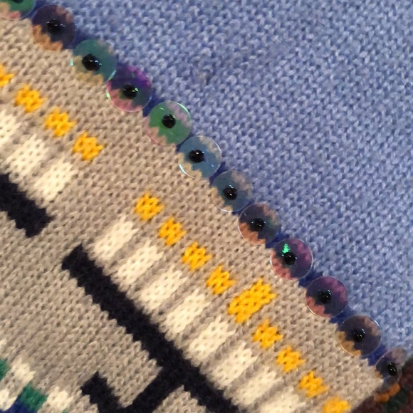 Hooked Up Brand Hanukkah Dreidel Sweater-L - Picture 14 of 16